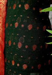 Formals - Fancy Closet - 2 pcs Suit - Chiffon Jamawar D#78 Maroon & Green