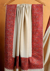 Pashmina Embroidered Border Shawl D#225 - Skin