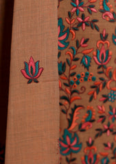 Winter - Riwaj - Pashmina Embroidered Suit - Edit 25 - D#12 - Brown