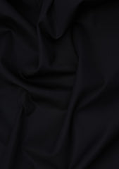 Italy Albini Dress Selvage Plain Cotton Fabric - Black