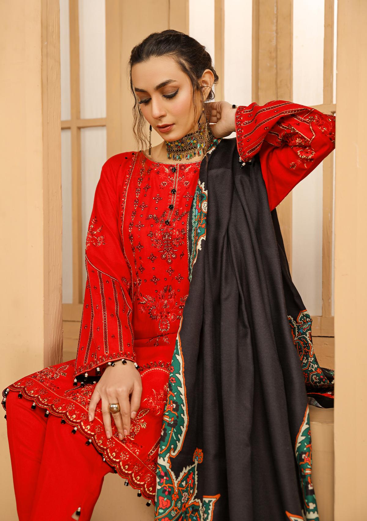 Winter Collection - Rubaaiyat - Emb Khaddar - Vol 2 - D#12