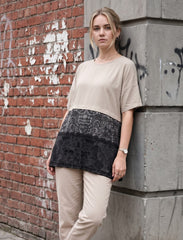 Pret - Moven - Round Neck T-Shirt - Skin & Black
