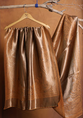 Silk Zari Jamawar Shawl D#03 - Peach