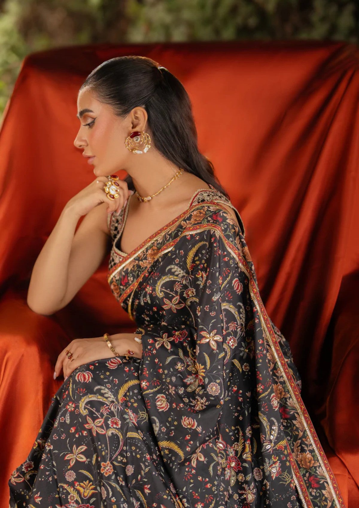 Winter Collection - Qalamkar - Luxe Silk 24 - UA-04 AVA