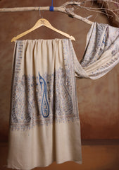 Pashmina Ari Work Jaaldar Scarf D#01 - Skin