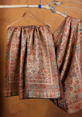 Pashmina Zari Jamawar Shawl D#15 - Skin