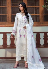 Lawn - Naqsh - Chikankari Festive 26 - D#00205 - White Gem