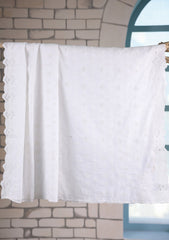 Embroidered Lawn Summer Shawl D#65 - White 5
