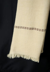 Men Shawls - Wool Shawls - D#96 - D Cream