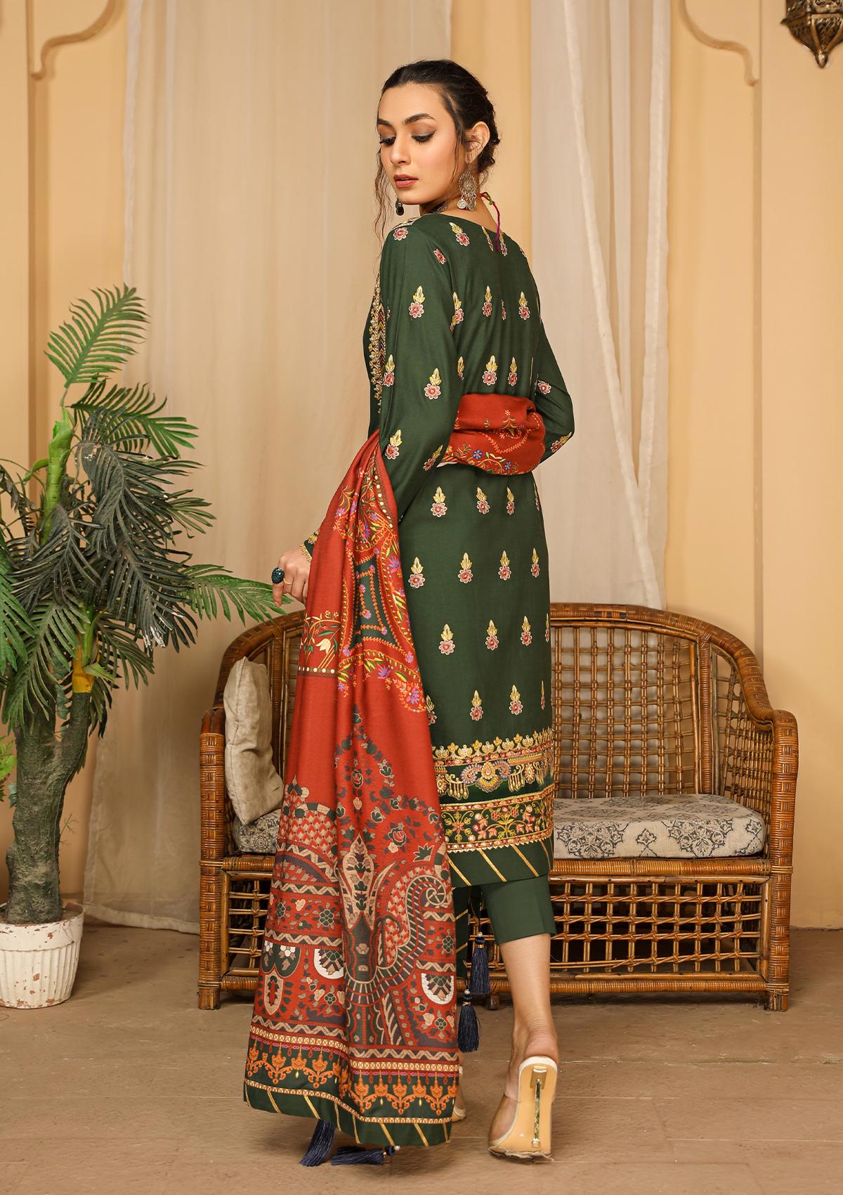 Winter Collection - Rubaaiyat - Emb Khaddar - Vol 2 - D#10