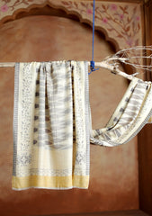 Pashmina Jamawar Scarf D#53 - L Yellow