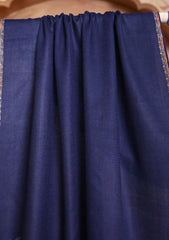 Pashmina Kashmiri Border Scarf D#26 - N Blue