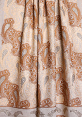 Pashmina Ari & Stone Work Jaaldar Scarf D#01 - L Skin