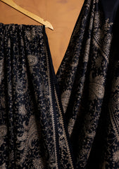 Pashmina Embroidered Jaaldar Shawl D#16 - Black