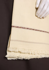 Men Shawls - Wool Shawls - D#07 - Cream