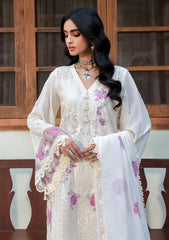 Lawn - Naqsh - Chikankari Festive 26 - D#00205 - White Gem