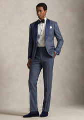 Loro Piana Lightest Suiting Super 150's Wool & Silk Fabric - G Blue