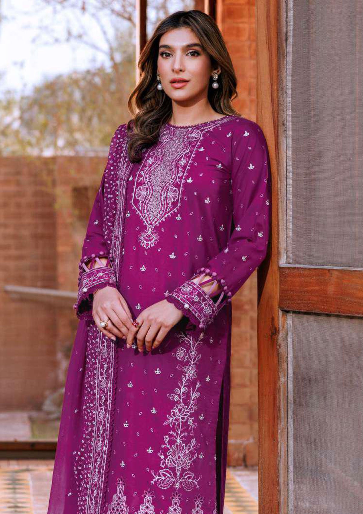 Lawn Collection - Farasha - Dastoor - FD24#08 - TEMPTING BERY