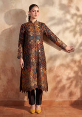 Pret - Riwaj - Silk Kani Zari Jamawar Shirt - Plum