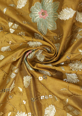 Indian Georgette Raw Silk Resham Dhaga Zari And Gotta Work - ASPL#134
