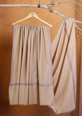 Pashmina Kashmiri Border Shawl D#187 - Skin