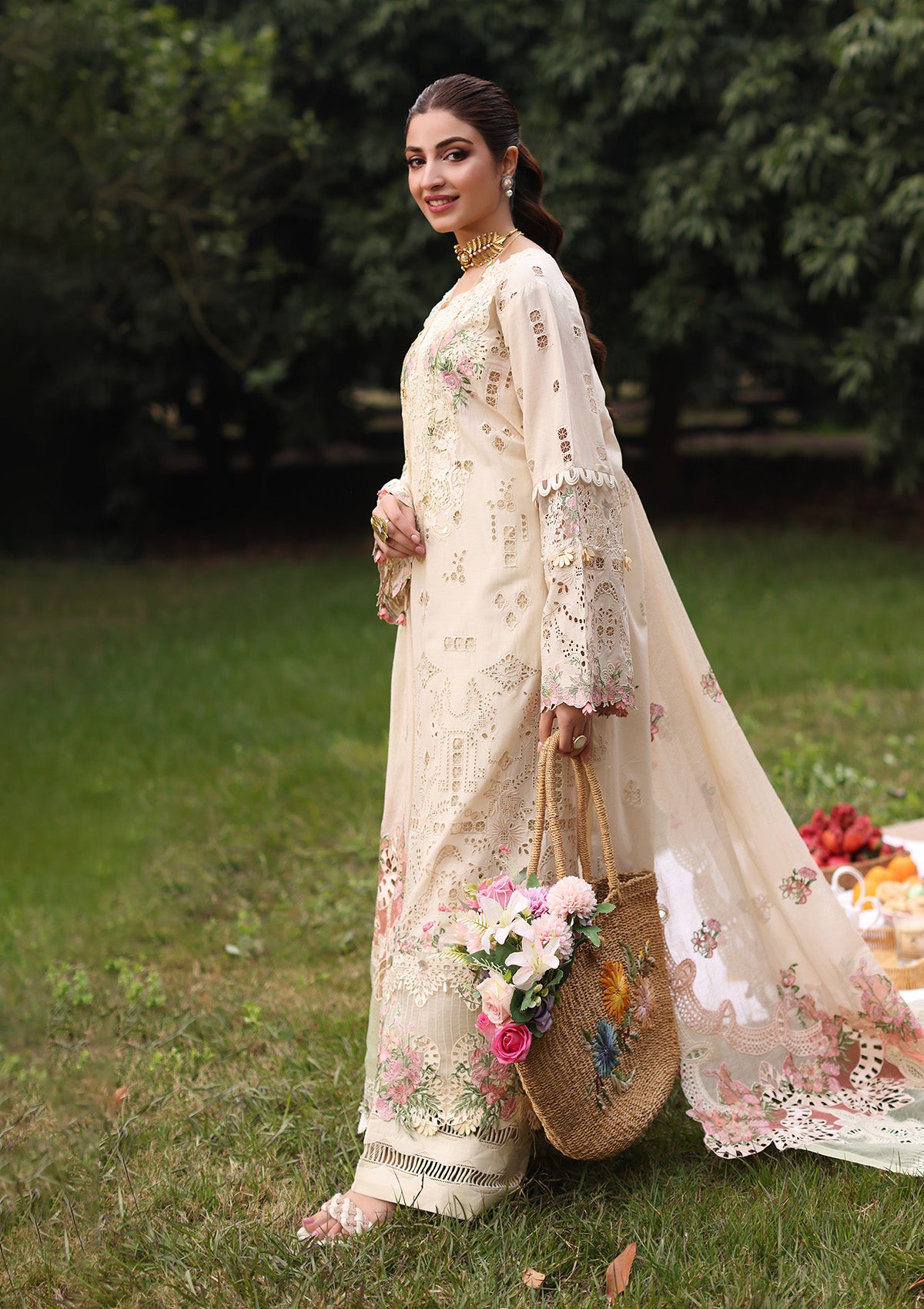 Lawn Collection - Kahf - Festive - KFL24#07 - Shireen