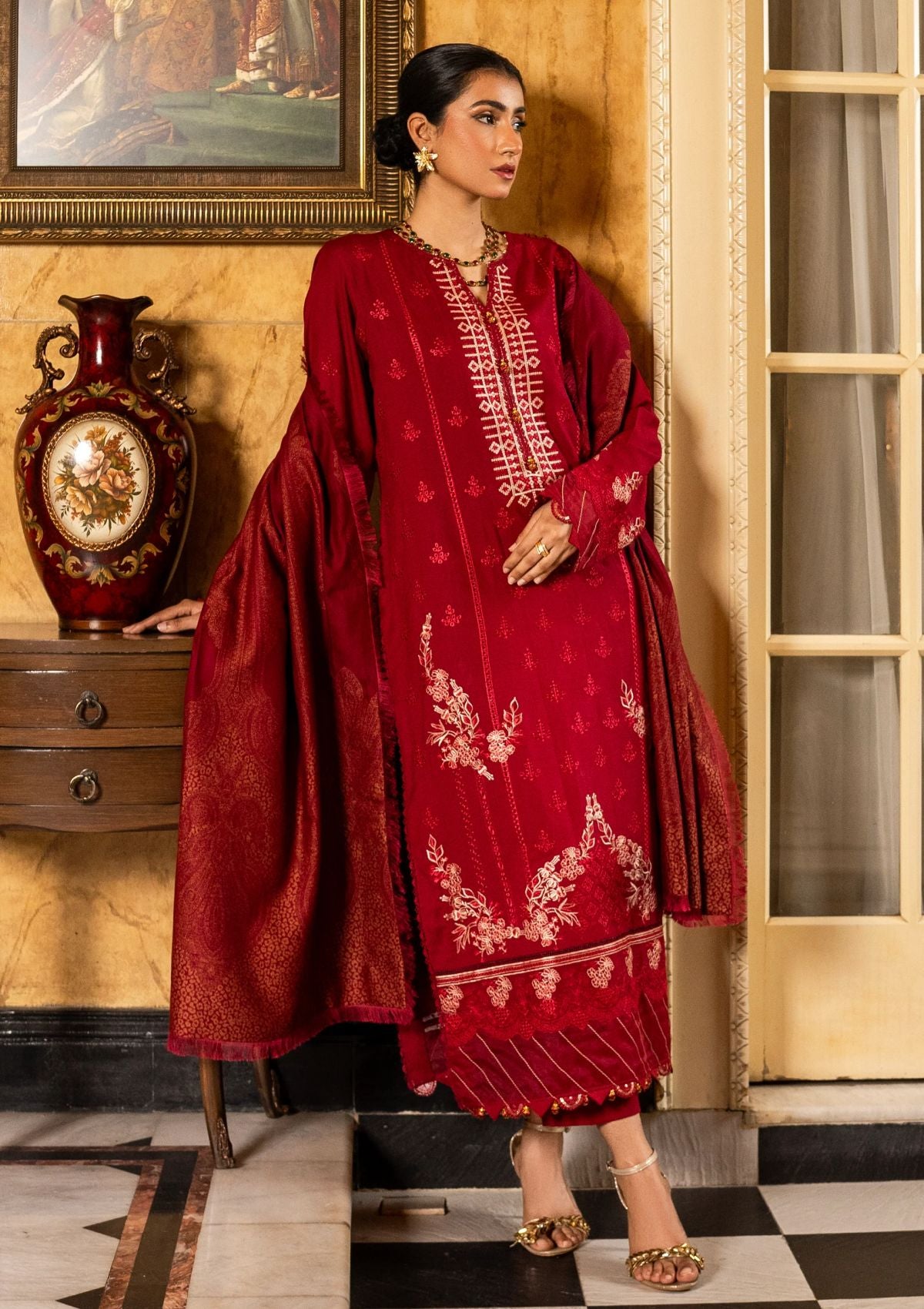 Winter Collection - Firdous - Embroidered Exclusive - FE24#02 - Gulnaar