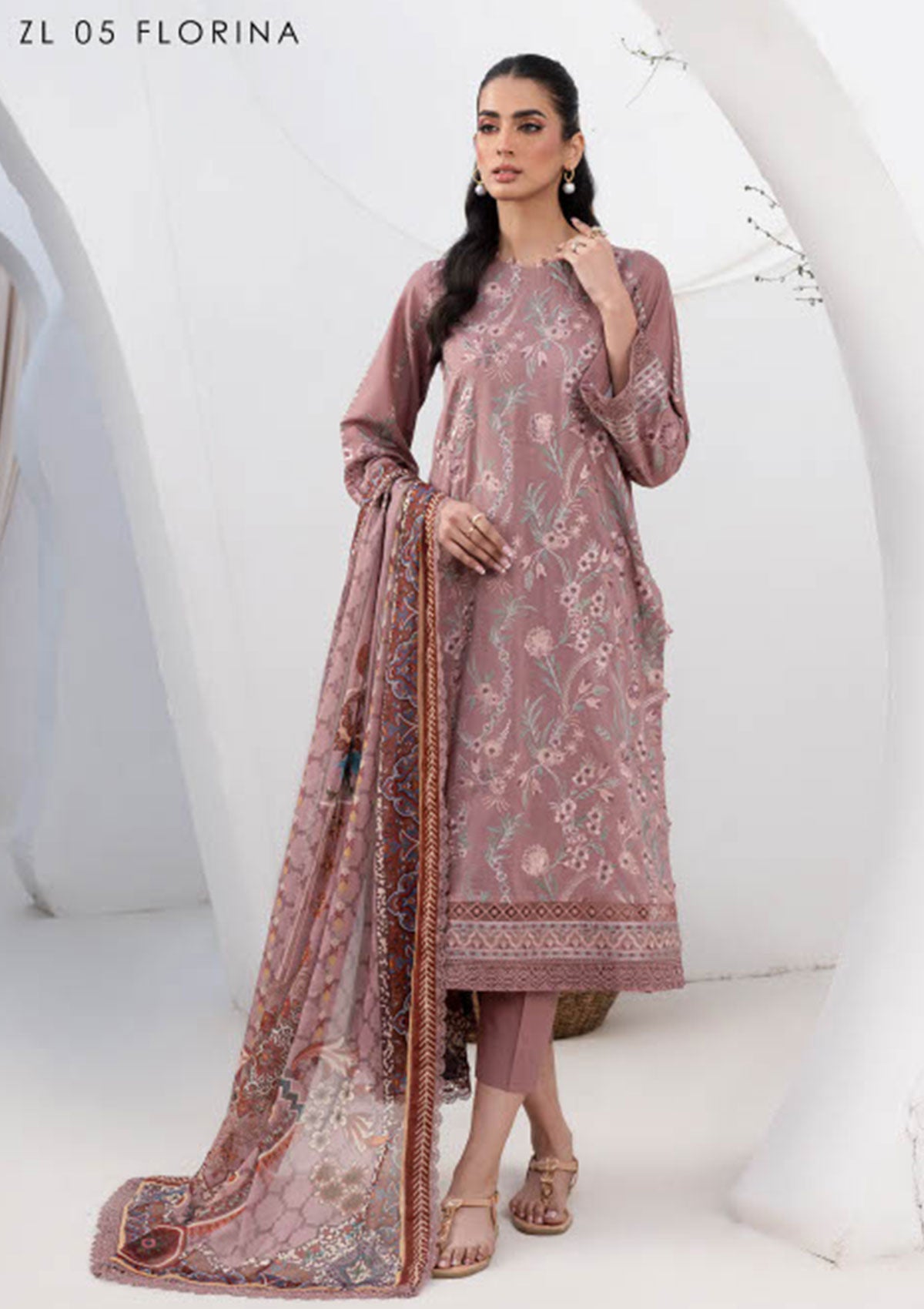 Lawn Collection - Zarif - Eid Lawn - ZEL24#05 - FLORINA