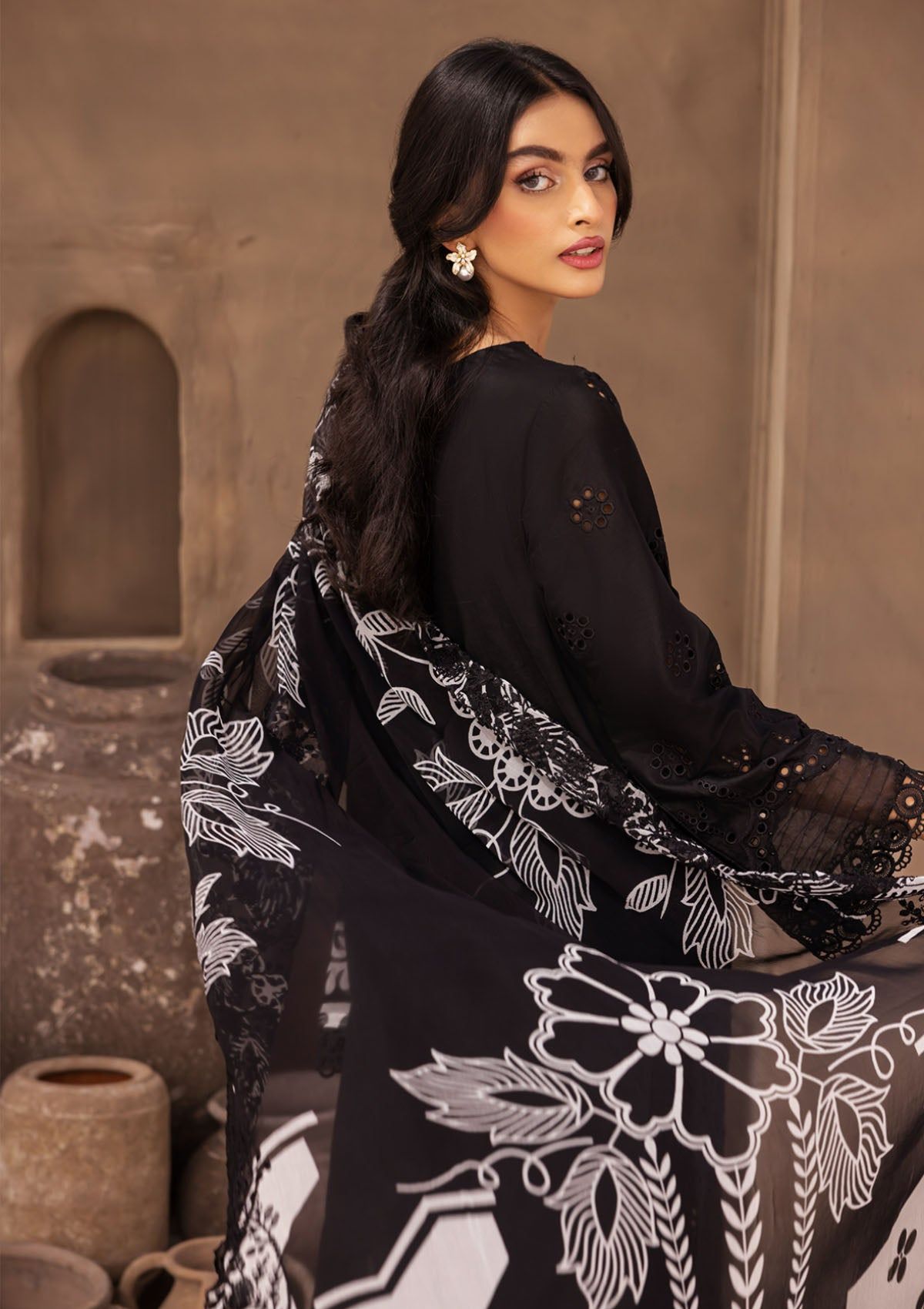 Lawn Collection - Nureh - Koyal - Monochrome - B#05