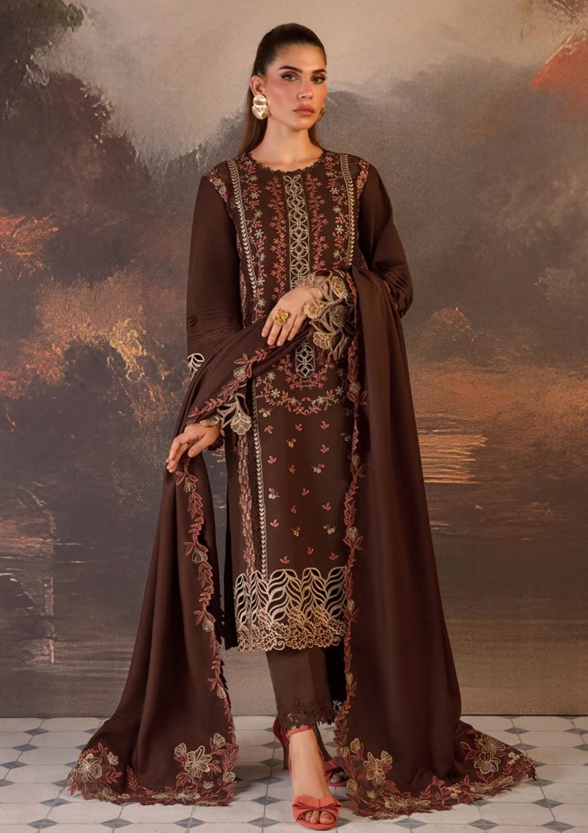 Winter Collection - Rang Rasiya - Premium Edit 24 - RRP#07 - Hot Choclate