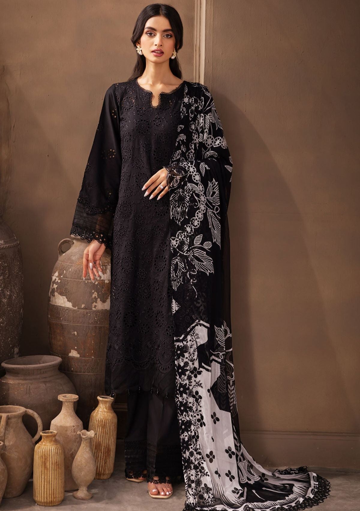 Lawn Collection - Nureh - Koyal - Monochrome - B#05