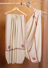 Pashmina Embroidered Border Shawl D#255 - Skin