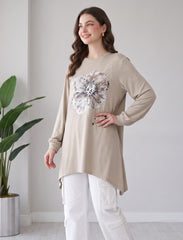 Pret - Moven - Round Neck T-Shirt - Skin