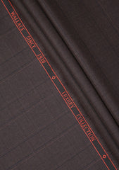 Drago Luxury Micron Super 180's Wool Fabric - Brown