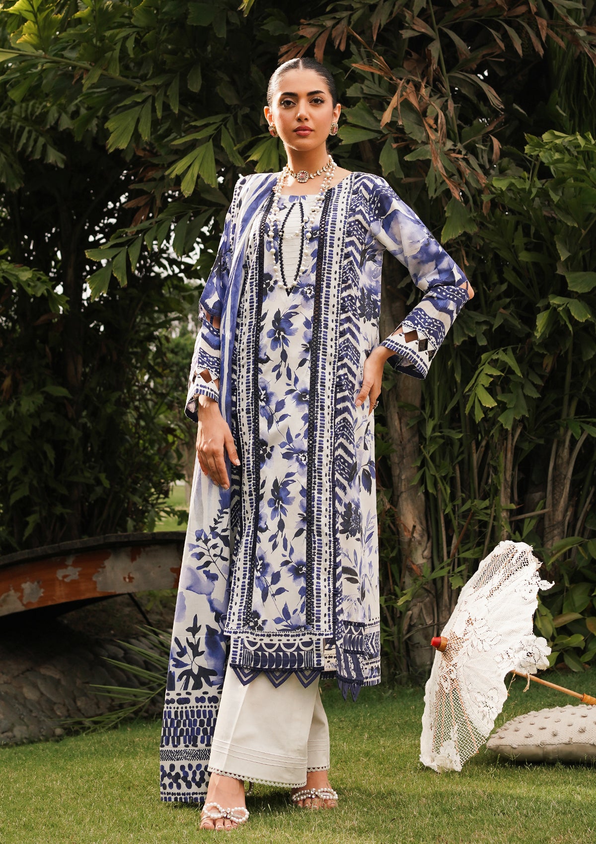 Lawn Collection - Elaf Premium - Printed - EEP#07A - Shadow Sisters