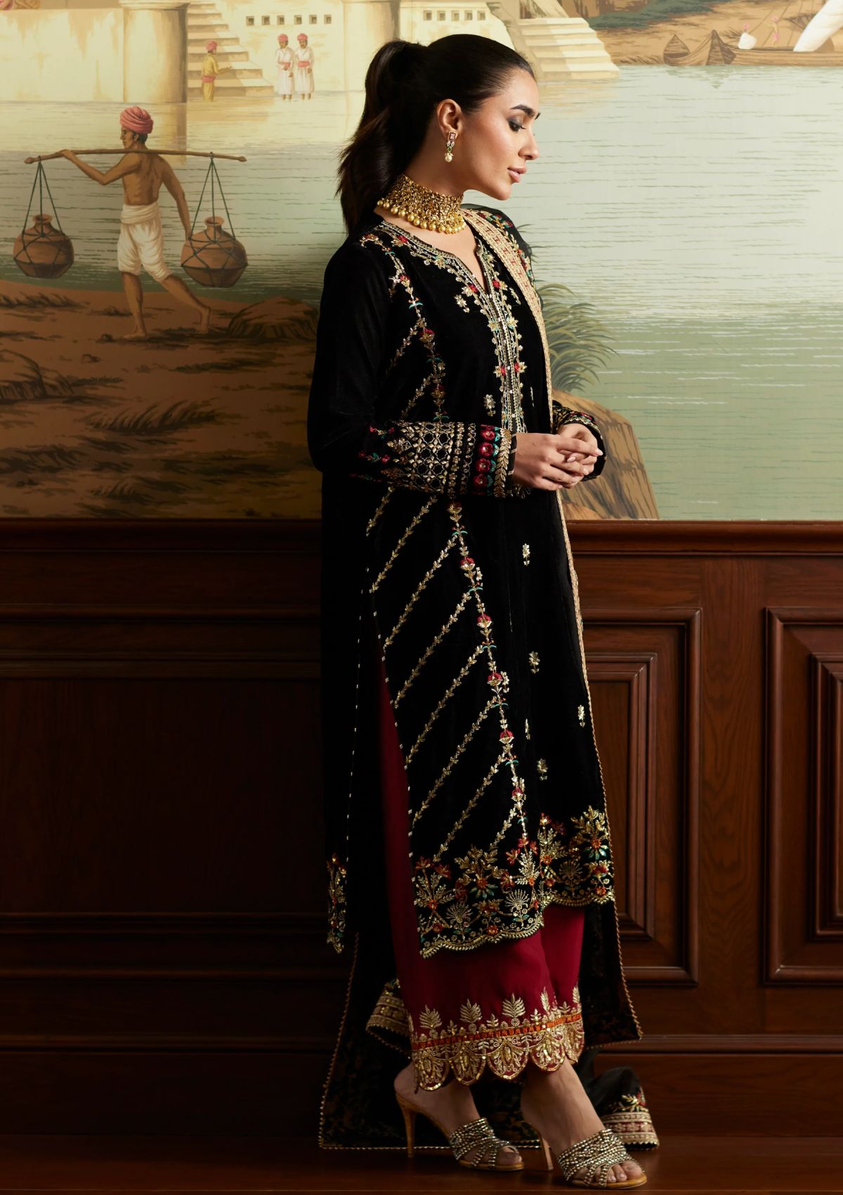 Winter Collection - Mina Hasan - Velvet Luxe - Jahan