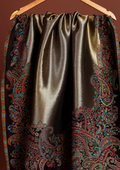 Pashmina Zari Jamawar Shawl D - 66 - Black