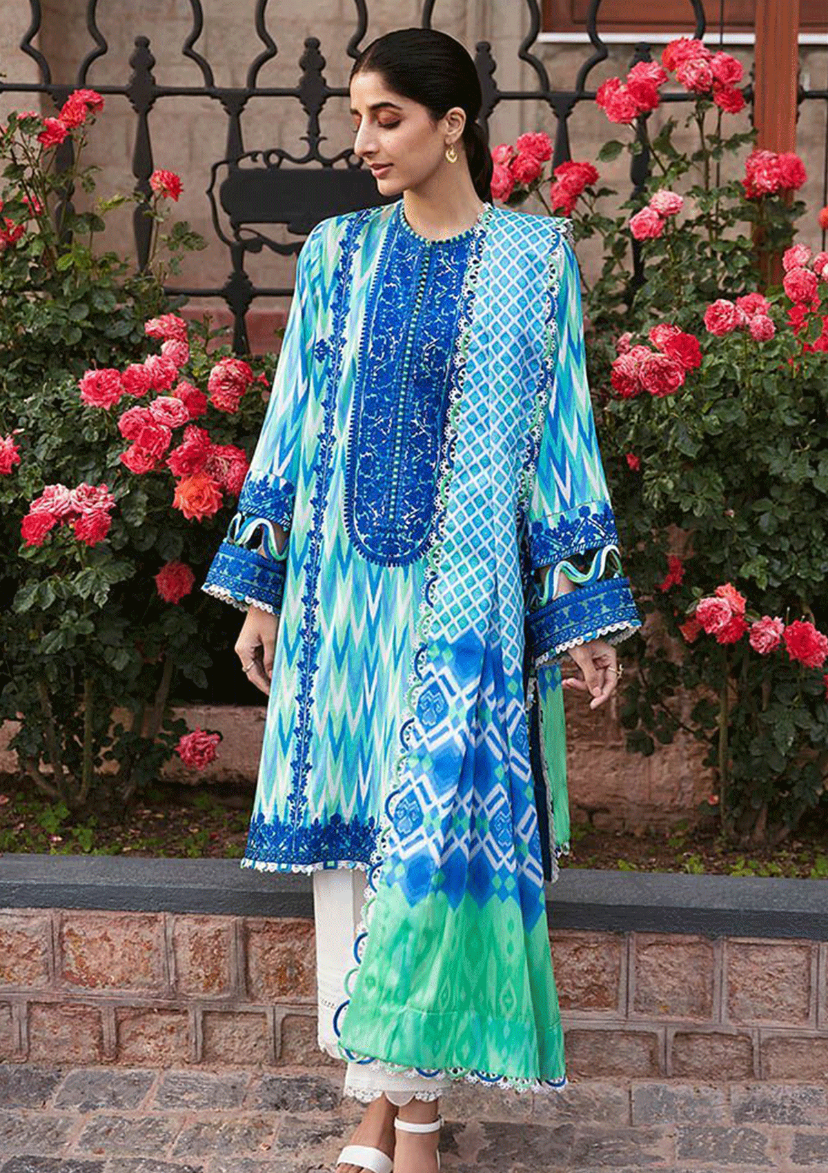 Lawn Collection - Zaha - Unstitched - Festive - ZF#10