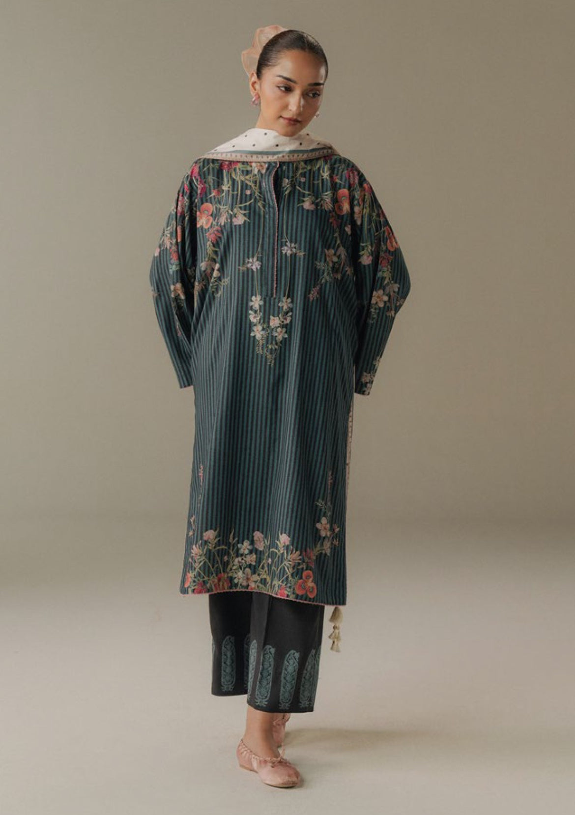 sachin and babi light blue dress WINTER DRESSES  Limelightpk