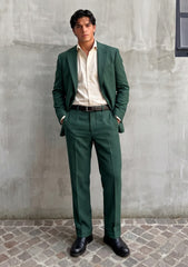 Drapers Montecarlo Wool Fabric - L Green