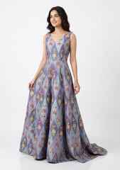 Printed Grip Silk With Sequence Work - ASPL#100