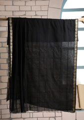 Jacquard Lawn Summer Shawl D#15 - Black