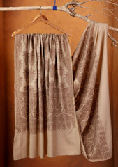 Pashmina Embroidered Jaaldar Shawl D#13 - Skin 1