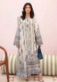 Lawn Collection - Afrozeh - Chikankari - SNOW LAGOON - D#5