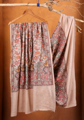 Pashmina Embroidered Jaaldar Shawl D#05 - Skin 3