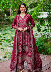 Winter - Marjjan - Bella 25 - Embroidered Karandi - MWK#39 A - MEHROON
