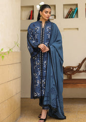 Winter - Sahar - Khaddar/Shawl - Unstitched 25 - AW2-25-05 - Azure Ash