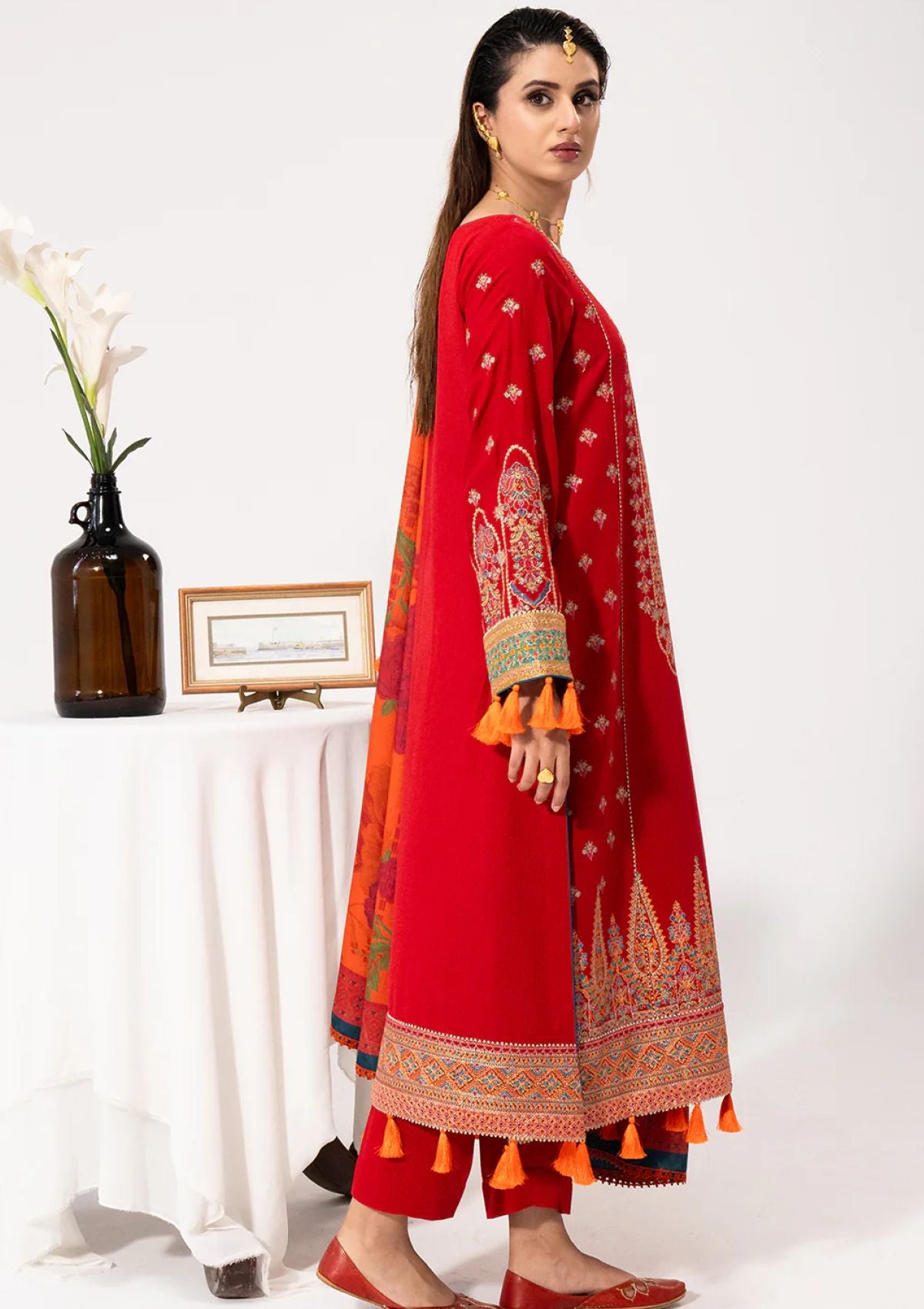 Winter Collection - Saad Shaikh - Luminaa - Crimson