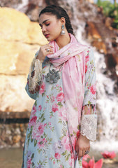 Lawn Collection - Elaf Premium - Print Chikankari - EPC24#04 - B - GLACIELLA