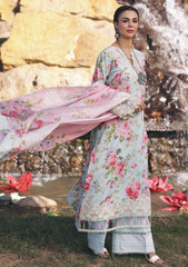 Lawn Collection - Elaf Premium - Print Chikankari - EPC24#04 - B - GLACIELLA